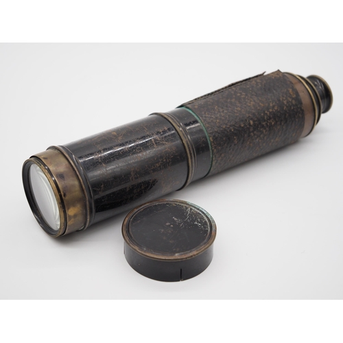 224 - A 20th century brass 3 pull military telescope