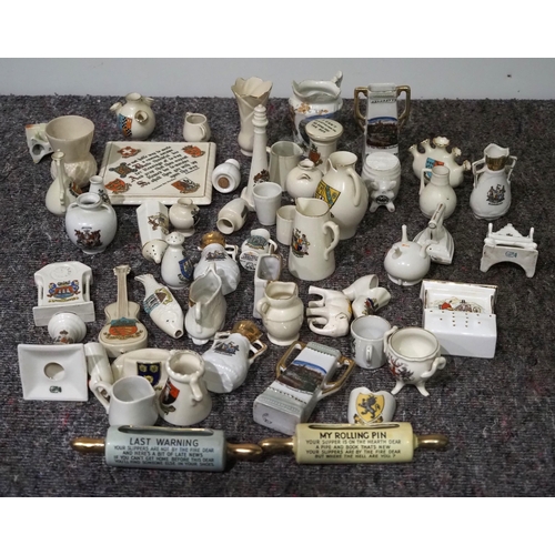 175 - Quantity of crested decorative china