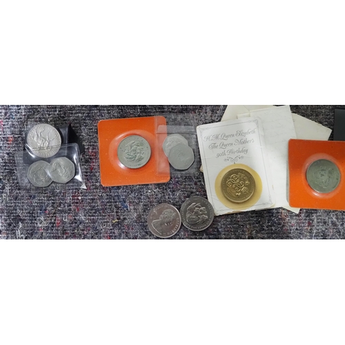 289 - Quantity of 1920s newspapers, stamps and commemorative coins