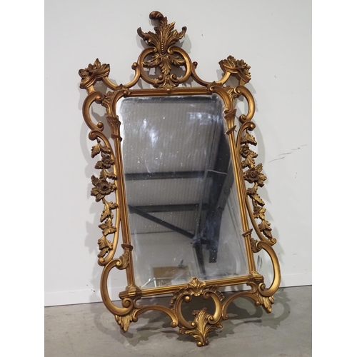 109 - Ornate gilt framed wall mirror 41