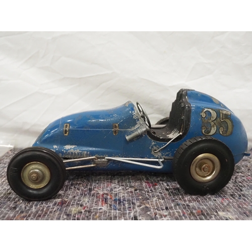 72 - Ohlisson & Rice tether car with engine made in the USA