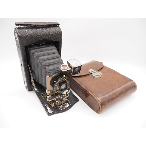 1920s Kodak Eastman Autographic No.3 model H camera with leather case