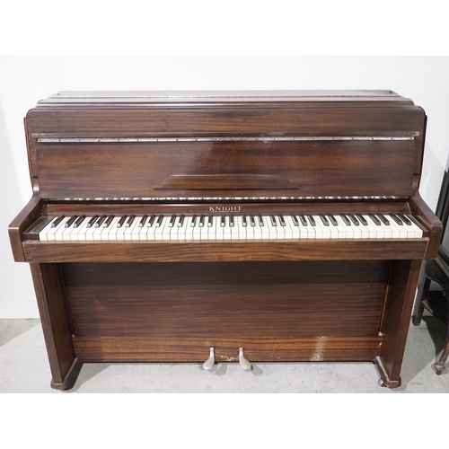 535 - Knight upright piano with 2 piano stools