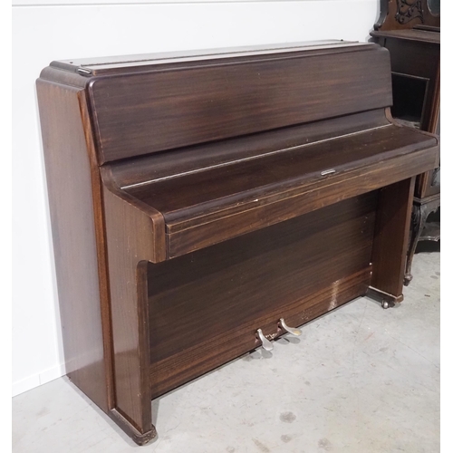 535 - Knight upright piano with 2 piano stools