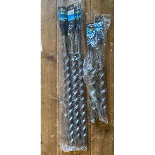 649 - SDS drill bits 35mm x 570mm - 3 and 40mm x 370mm - 2