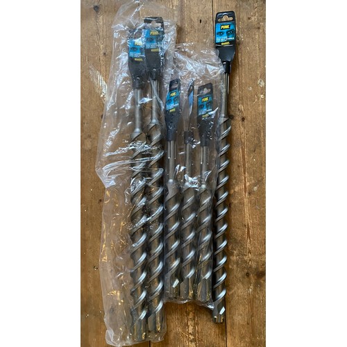 651 - SDS drill bits 35mm x 570mm - 3 and 40mm x 370mm - 3