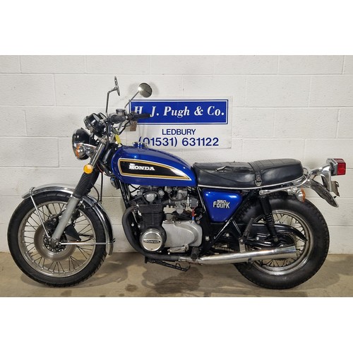 905 - Honda CB550 motorcycle project. 1975. 544cc
Frame No. CB550-12048163
Engine No. CB550E-1146702
Engin... 