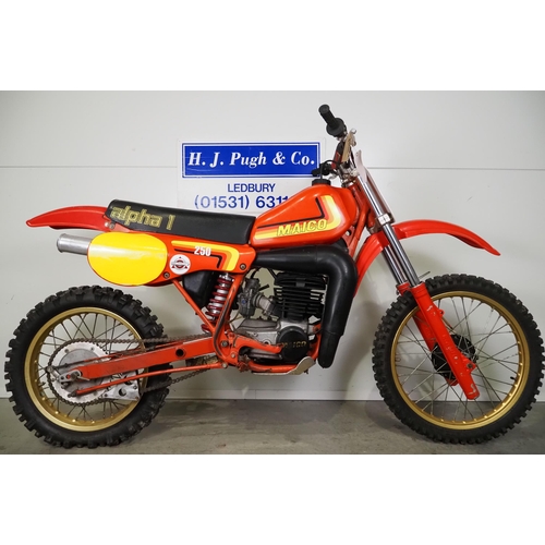 913 - Maico MC250 motocross bike. 1982. 250cc.
Frame No. 3531223
Engine No. MT3531165
Runs but requires re... 