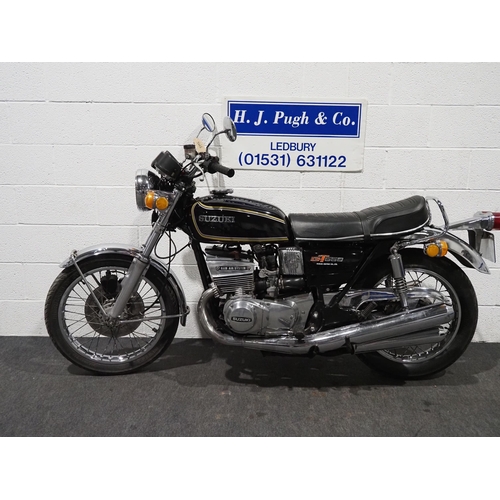 910 - Suzuki GT550 motorcycle. 1976. 544cc.
Frame No. 43210
Engine No. 45298
Out of private collection, re... 