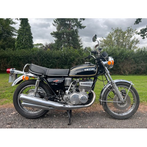 910 - Suzuki GT550 motorcycle. 1976. 544cc.
Frame No. 43210
Engine No. 45298
Out of private collection, re... 