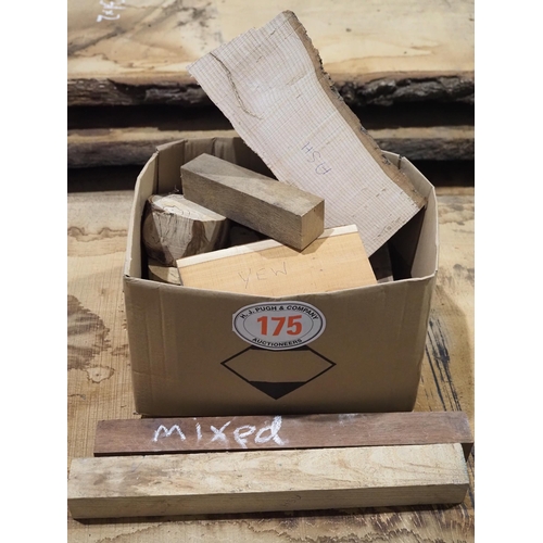175 - Box of mixed hardwood