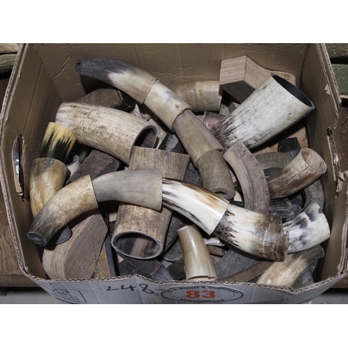 83 - Quantity of horn offcuts