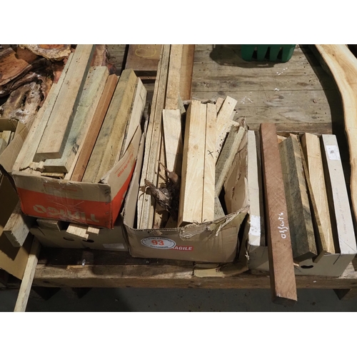 93 - Mixed hardwood offcuts - 4 boxes