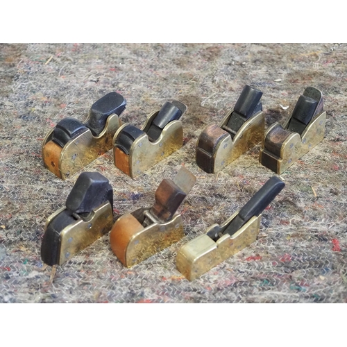 491 - Vintage brass violin makers planes - 7