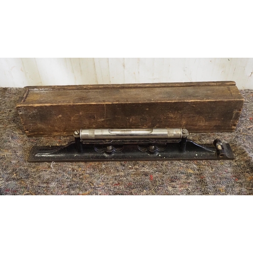 519 - Rabone & Son brass and steel spirit level