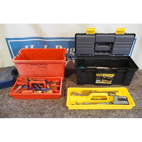 570 - Toolbox and contents of assorted hand tools - 2