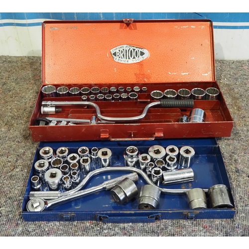 614 - Socket sets to include Britool - 2