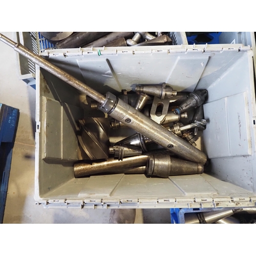 803 - Box of milling tool holders and attachments