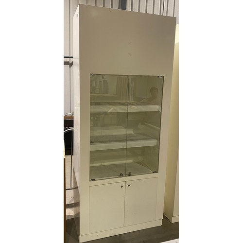 817 - Shop display cabinet with drawers below 94