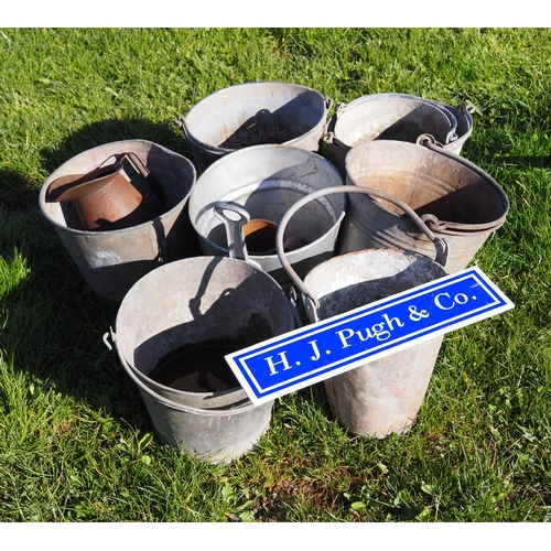 785 - Galvanised buckets