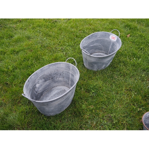 585 - Bucket planters - 2