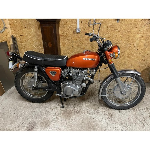 929 - Honda CL450 motorcycle. 1971.
Frame No. CL450-4116491
Engine No. CL450E-4116582
Engine turns over wi... 