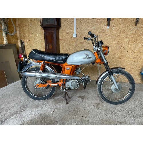 Honda CL70 motorcycle. 1970. 70cc. Frame No. CL70-203332 Engine No ...