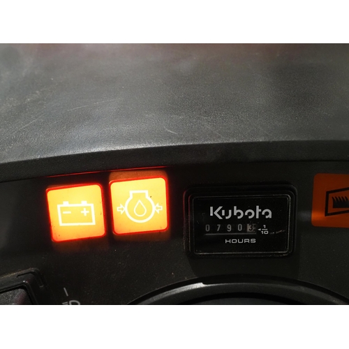 8 - Kubota GR2100 diesel ride on garden tractor. Key in office