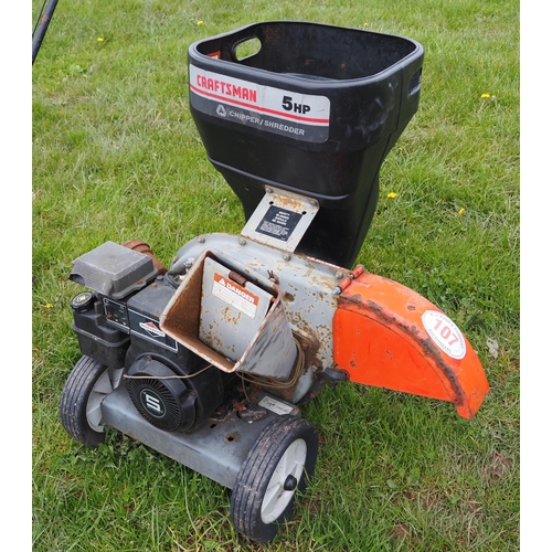 107 - Craftsman 5hp chipper