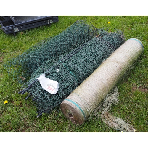 394 - Electric fencing and bale net