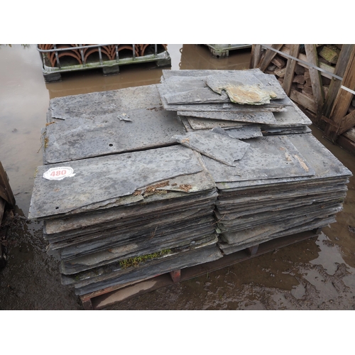 480 - Pallet of roofing slate