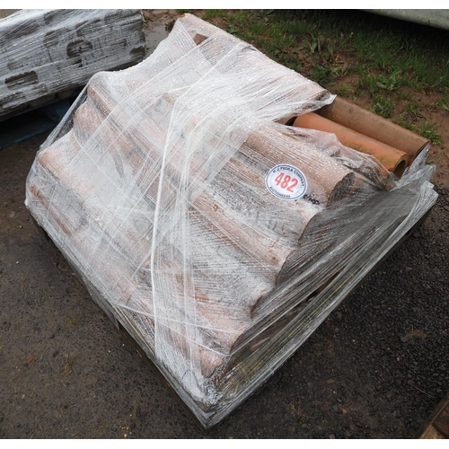 482 - Pallet of drainage clay pipes