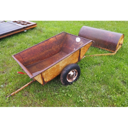 653 - Garden roll and trailer