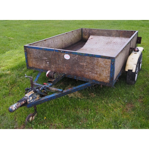 670 - Single axle car trailer 8 x 5ft