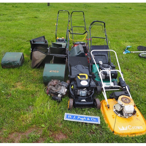 689 - Large quantity of mowers