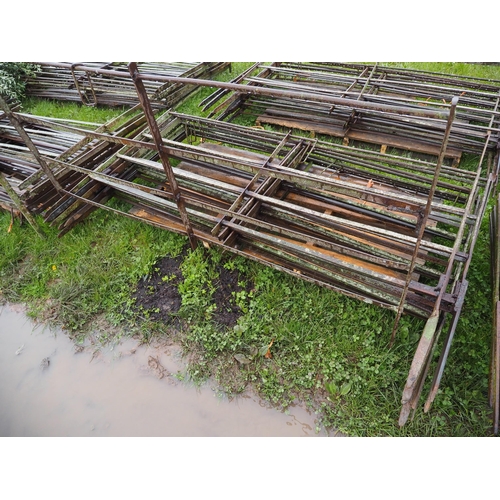 704 - Victorian iron hurdles 6ft x 3ft - 10