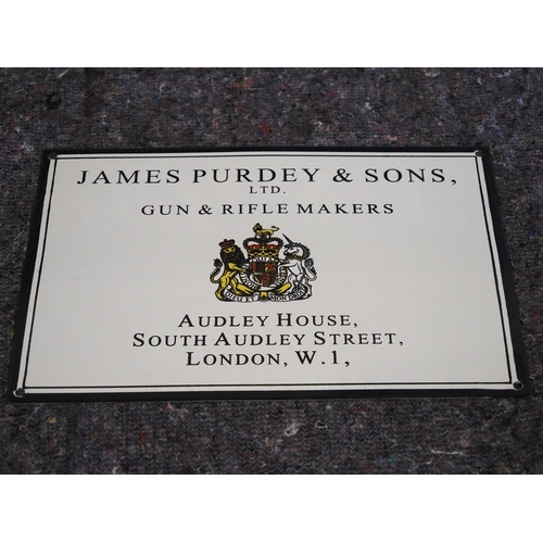 3134 - Modern enamel sign - James Purdey 15