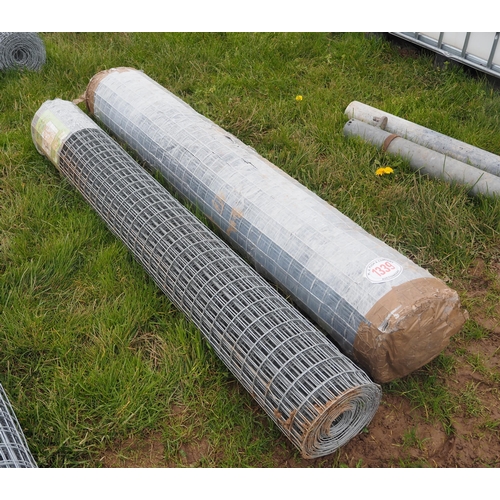 1339 - Hot dipped welded wire mesh *seconds, 1.83m x50x50mm 12g - 12.5m rolls - 2