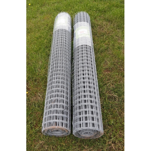 1341 - Hot dipped welded wire mesh *seconds, 1.83m x50x50mm 12g - 12.5m rolls - 2