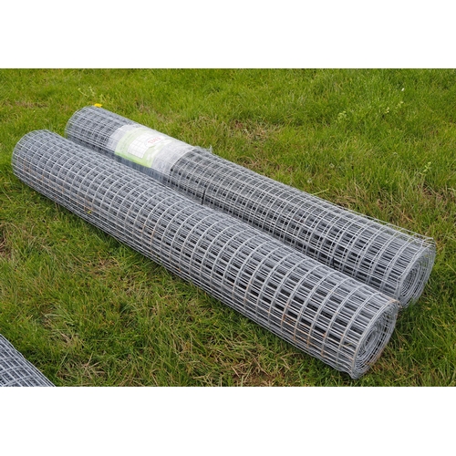 1343 - Hot dipped welded wire mesh *seconds, 1.83m x50x50mm 12g - 12.5m rolls - 2
