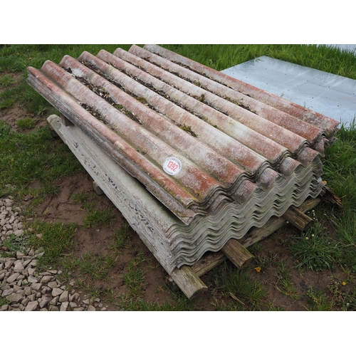 1392 - Fibre cement roof sheets 6ft - 7 + 5ft - 10