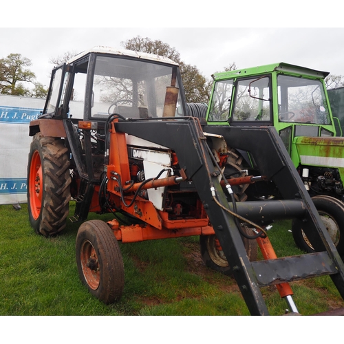 1503 - David Brown 1390 tractor with loader, runs and drives
