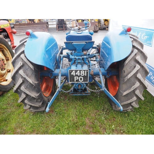 1536 - Fordson Dexta tractor, 1959. Runs. Reg. 4481 PO. Current V5 in office