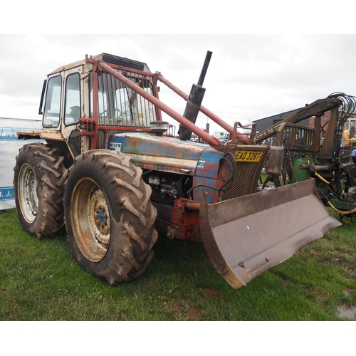 1540 - County 1174 forest tractor with blade. Runs and drives, engine reconditioned, no linkage. Reg. EAO 3... 