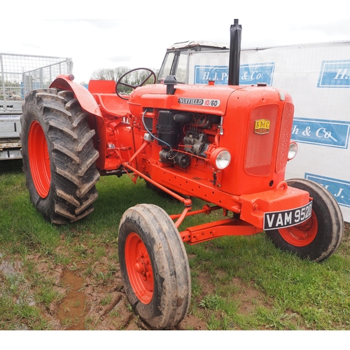 1552 - Nuffield 10/60 tractor, 1966. Restored. All works as it should but steering is stiff. Reg. VAM 952D.... 