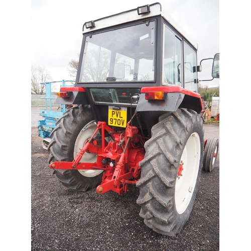 1624 - International 684 tractor. 1980. Restored, showing 6227 hours. Reg. PVL 970V. V5 in office