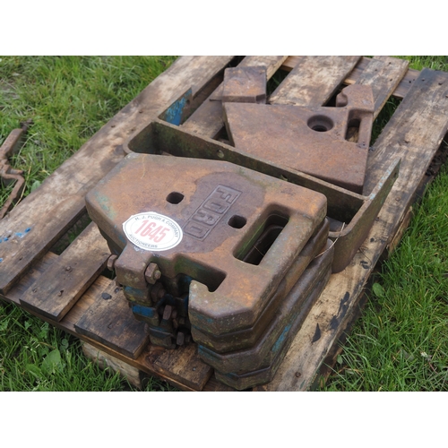 1645 - Ford wafer weights - 5 + 1