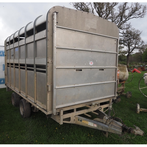 1729 - Ifor Williams DP120 G-12 livestock trailer with decks