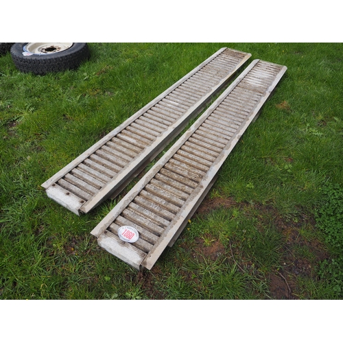 Aluminium ramps 8ft - 2