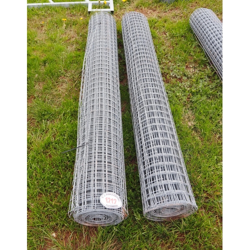 1212 - Hot dipped welded wire mesh *seconds, 1.83m x50x50mm 14g - 15m rolls - 2